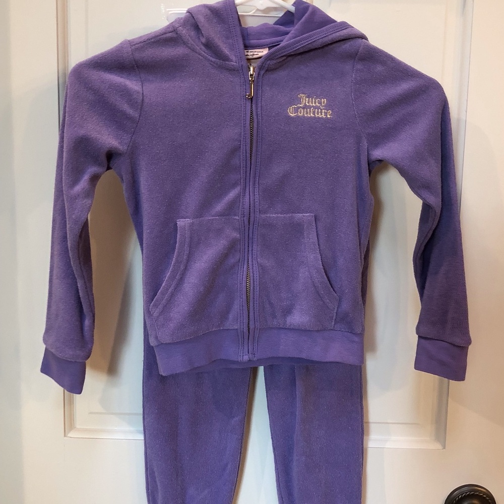 Juicy Couture Purple Terry Cloth Sweatsuit- Sz-5T